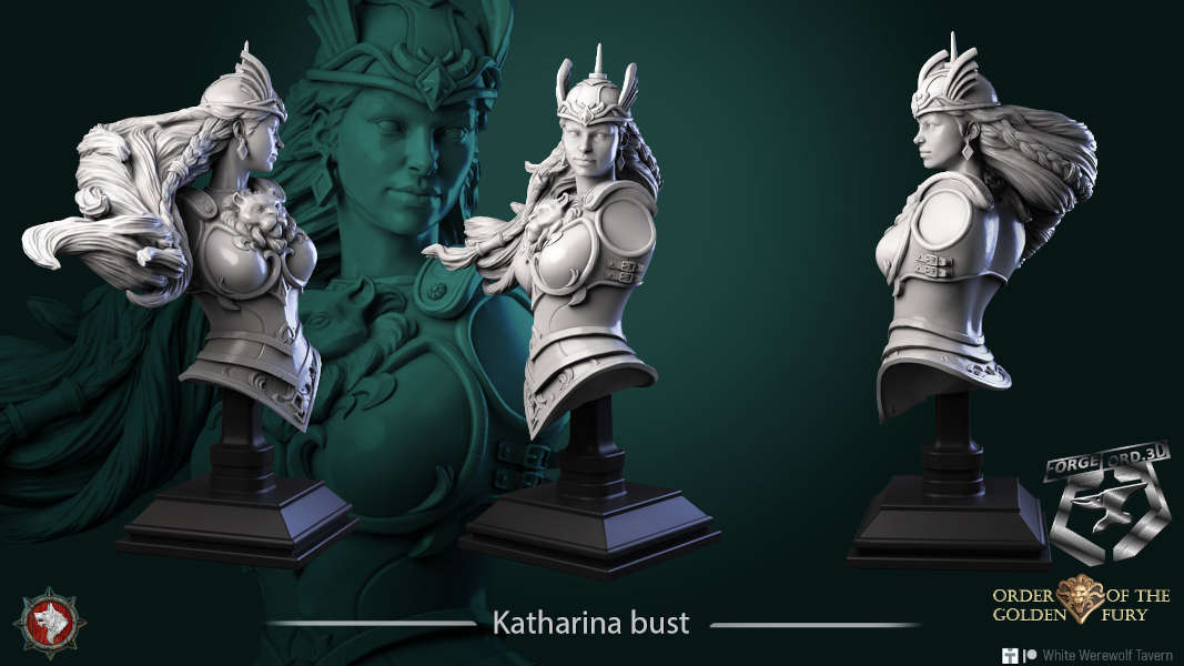 Katharina Bust Mm Forgelord D Fantasy Miniatures