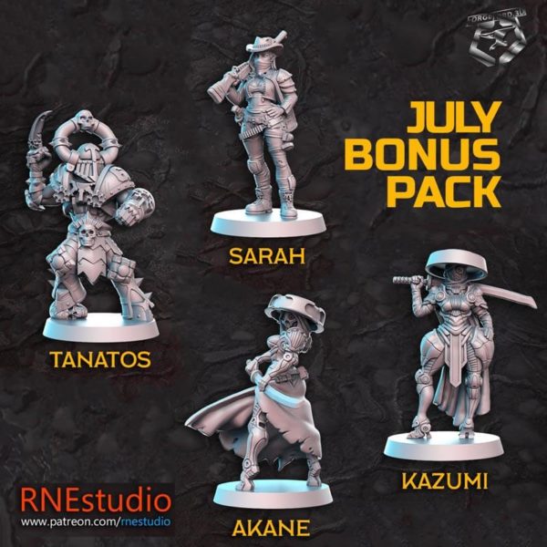 Multiverse-2-july-bonus-pack-RN-Estudio-a-light-in-the-dark-collection-figurines-fantasy-tabletop-RPG-3D-miniatures