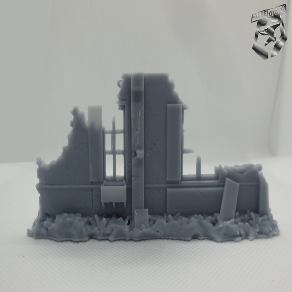 Pack walls destroyed-Eskice-Miniature-WWII-decor-historical-wall destroyed-3d-miniatures-tabletop-rpg