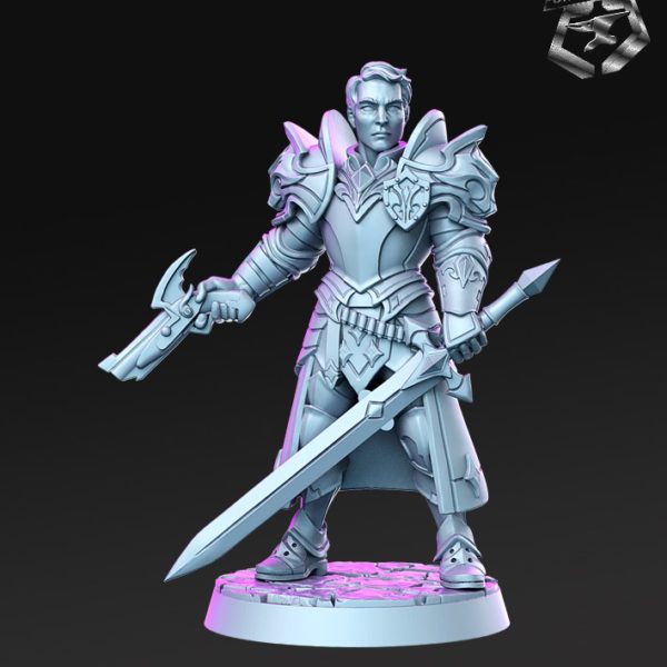 Sir Kris-RN-Estudio-the-royal-guard-collection-figurines-fantasy-tabletop-RPG-3D-miniatures