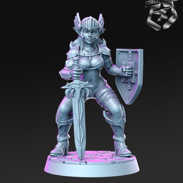 Xyrena-RN-Estudio-the-royal-guard-collection-figurines-fantasy-tabletop-RPG-3D-miniatures