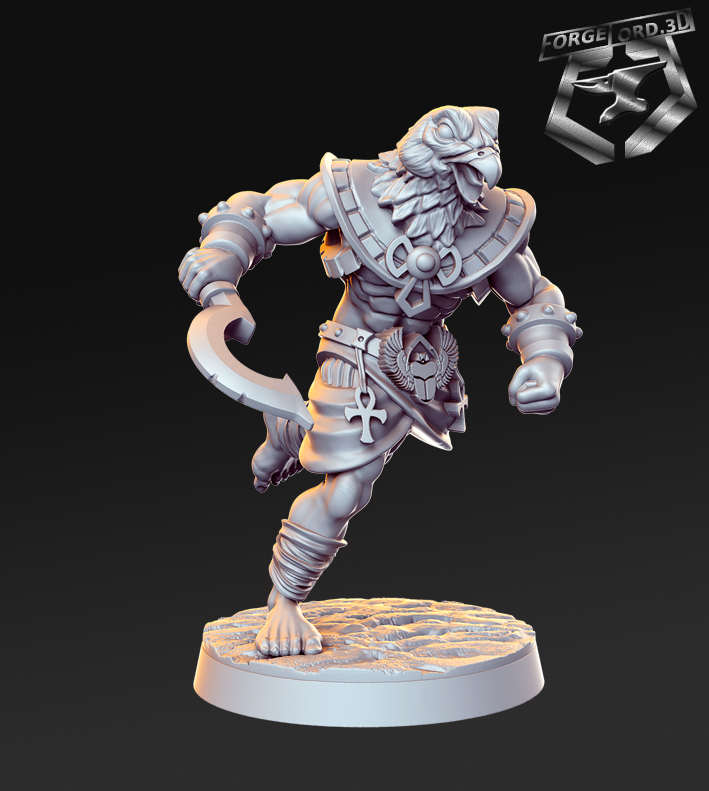 Horathi warrior with kopesh – ForgeLord.3D Fantasy Miniatures