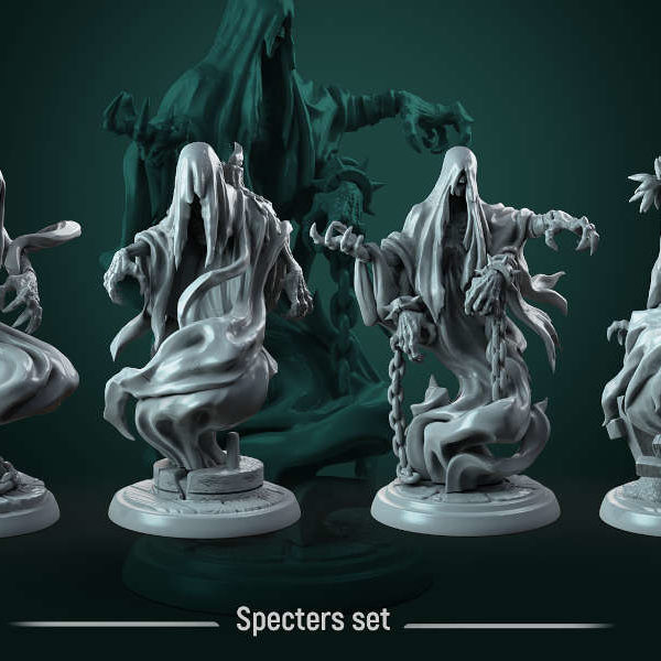 Specters-set-32mm-figurines-fantasy-tabletop-RPG-3D-miniatures-white-werewolf-tavern