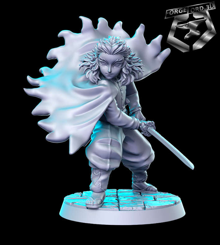 Rengoku, statue 75mm - ForgeLord.3D Fantasy Miniatures