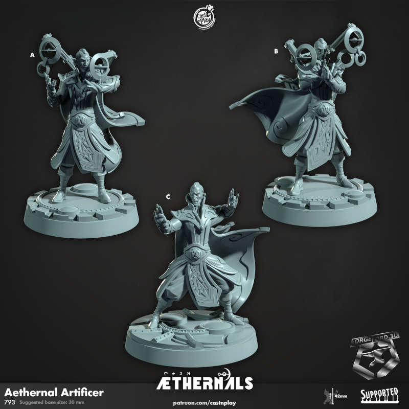 Aethernal Artificer ForgeLord 3D Fantasy Miniatures   793 Aethernal Artificer 